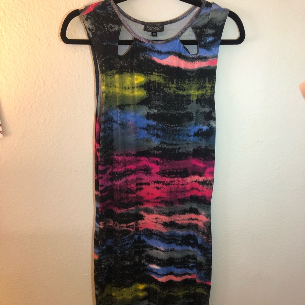 Top shop maxi midi dress with slit